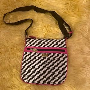 BETSEY JOHNSON LUV BETSEY Brand New quilted striped crossbody handbag purse